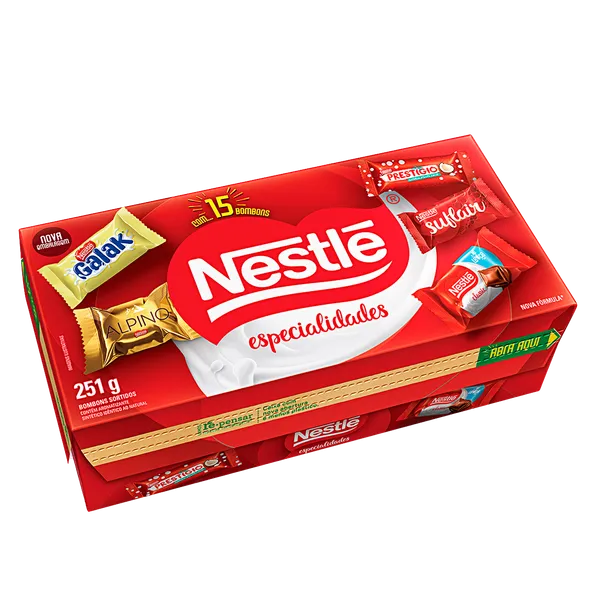 Bombones Surtidos Especialidades Nestle 15 Unidades 251gr